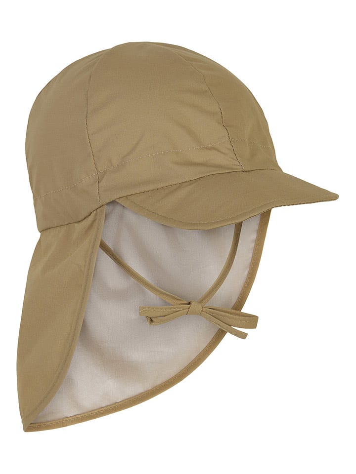 mikk-line Czapka w kolorze beżowym z osłoną karku rozmiar: 55 cm