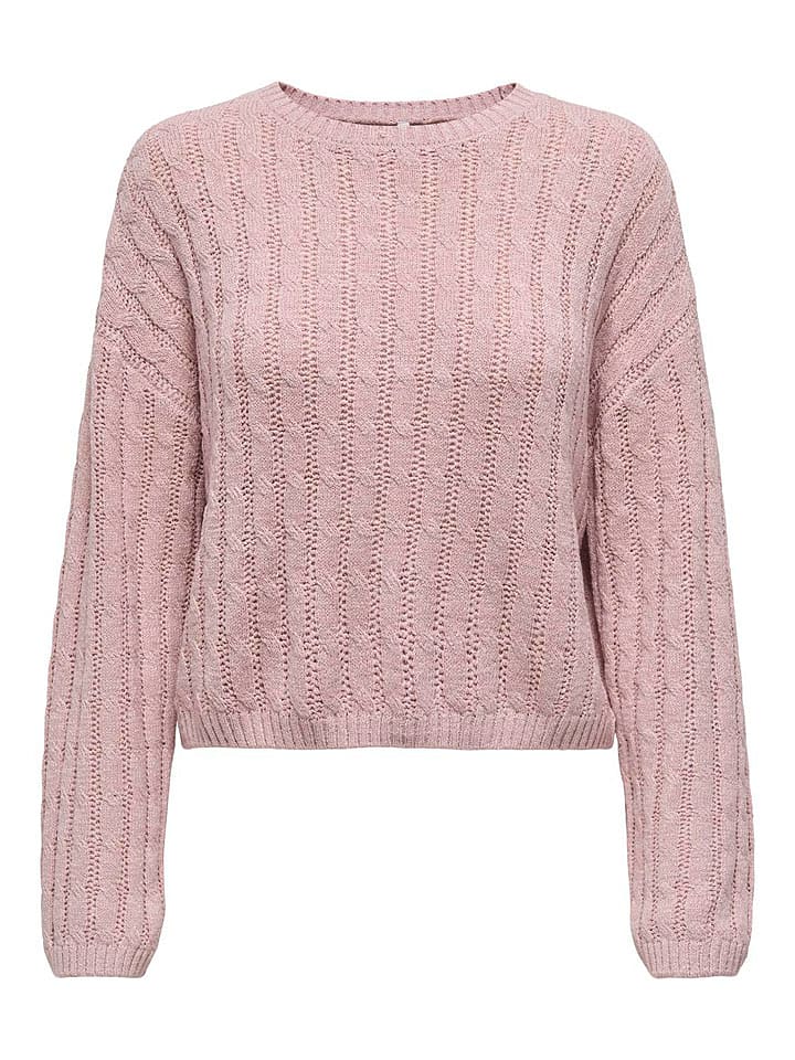 ONLY Sweter w kolorze jasnoróżowym rozmiar: L