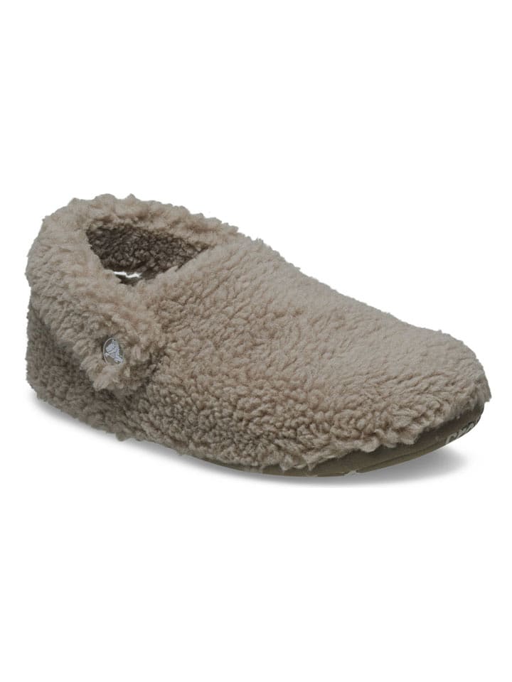 Crocs Kapcie "Classic Cozzzy" w kolorze beżowym rozmiar: 30/31