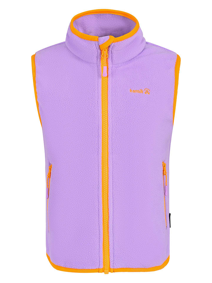 Kamik Kamizelka polarowa "Dawn" w kolorze fioletowo-pomarańczowym rozmiar: 140