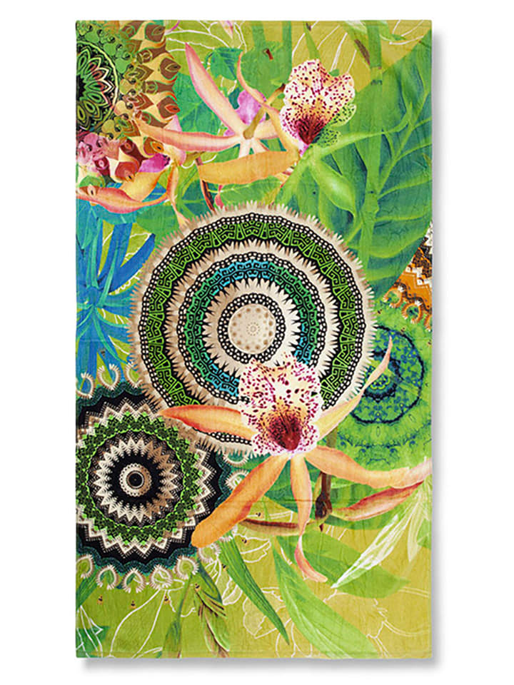 Hip Ręcznik plażowy "Yissa" w kolorze zielonym rozmiar: 100x180 cm