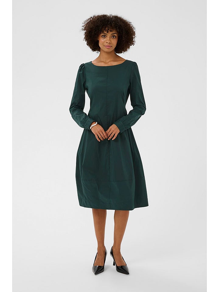 CULTURE Sukienka w kolorze zielonym rozmiar: L