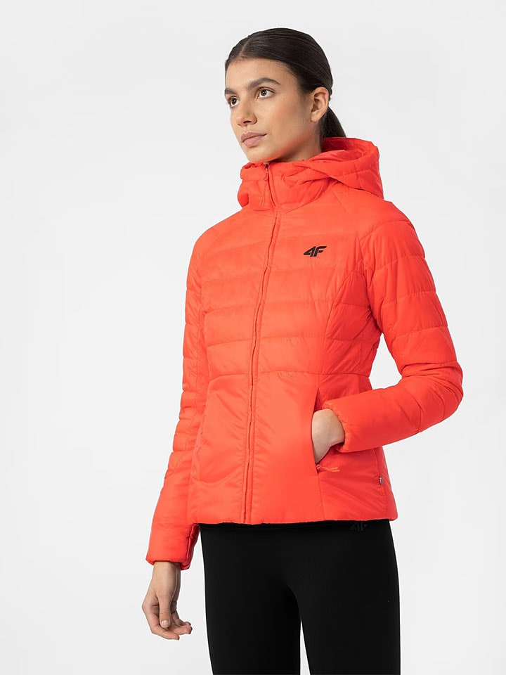 4F Kurtka puchowa w kolorze czerwonym rozmiar: M