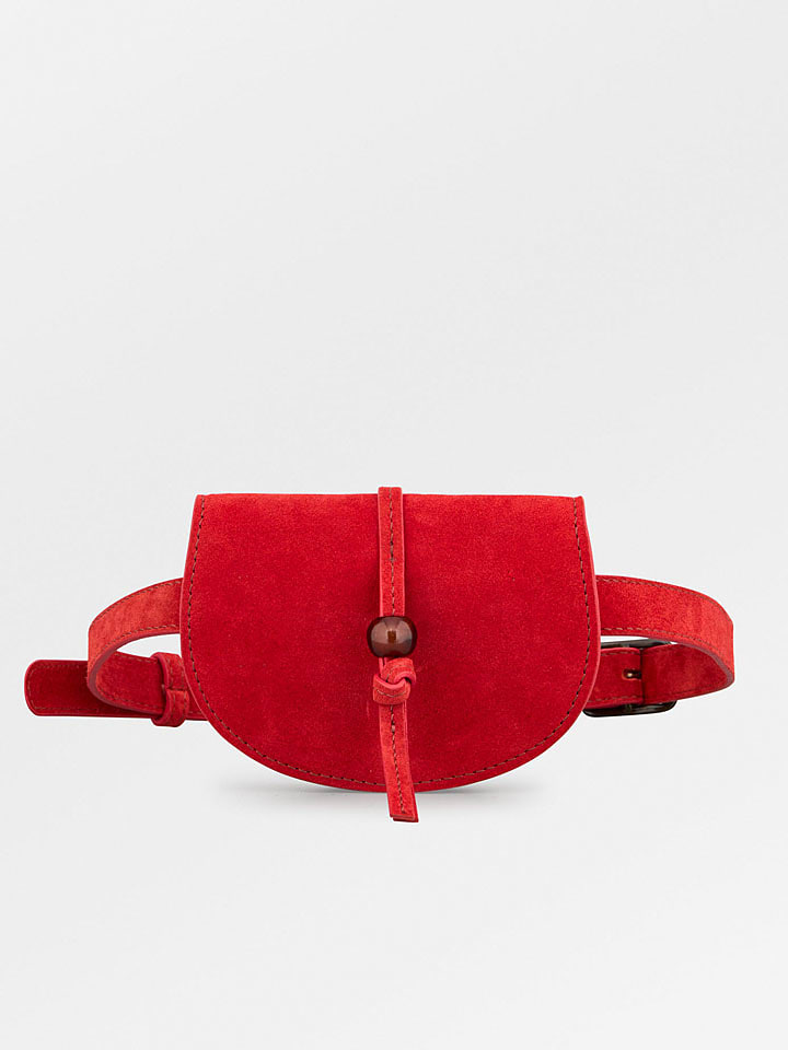 Becksöndergaard Skórzana saszetka w kolorze czerwonym - 17,5 x 11 x 9 cm rozmiar: onesize