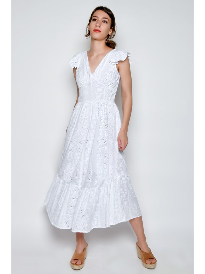 Tarifa Sukienka w kolorze białym rozmiar: S