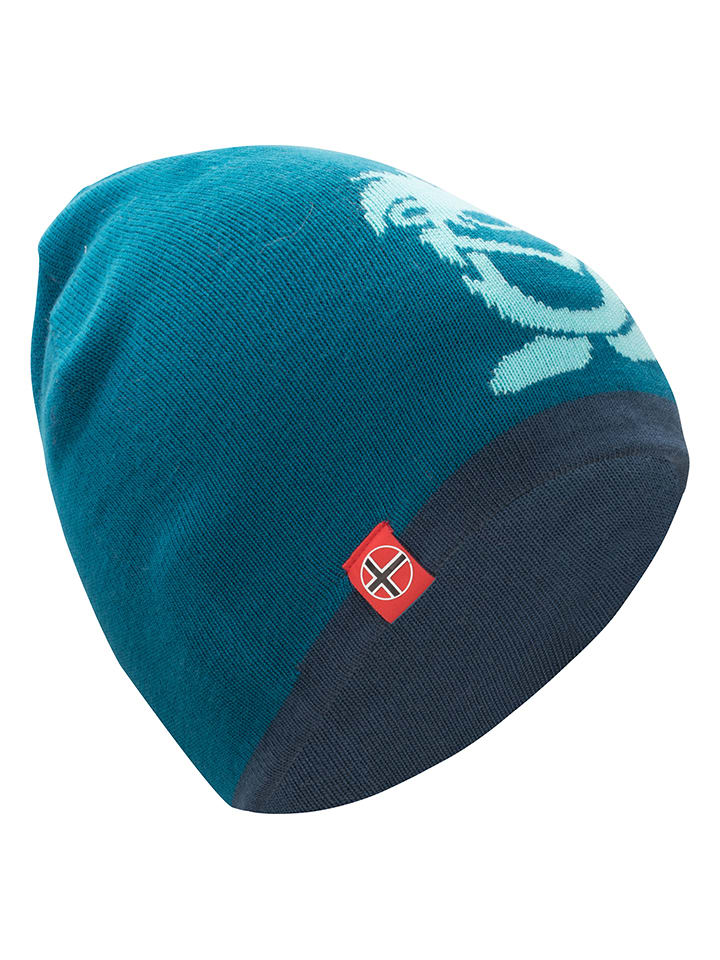 Trollkids Dwustronna czapka beanie "Troll" w kolorze niebiesko-granatowym rozmiar: 48-52 cm