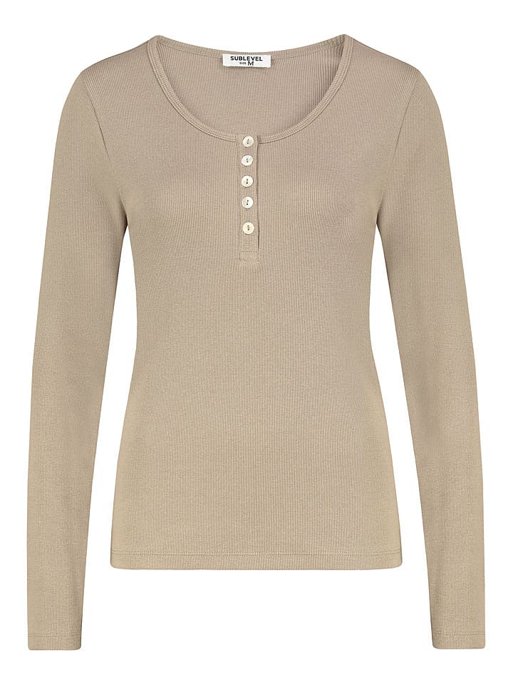 Sublevel Koszulka w kolorze beżowym rozmiar: M