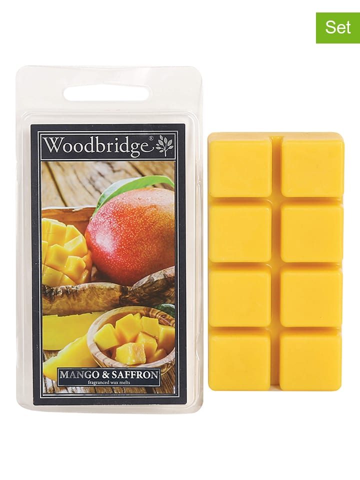 Woodbridge Wosk zapachowy (2 szt.) "Mango & Saffron" w kolorze żółtym - 2 x 68 g rozmiar: onesize