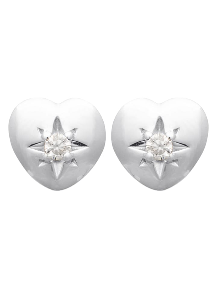 L'Atélier Précieux Srebrne kolczyki-wkrętki z cyrkoniami rozmiar: onesize