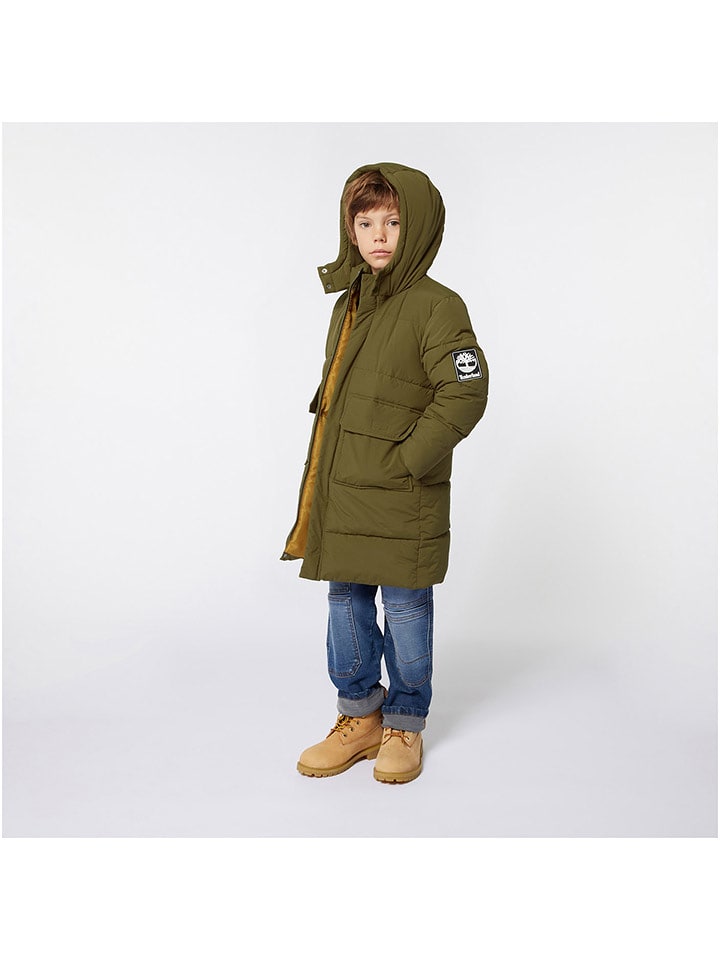 Timberland Płaszcz pikowany w kolorze khaki rozmiar: 176