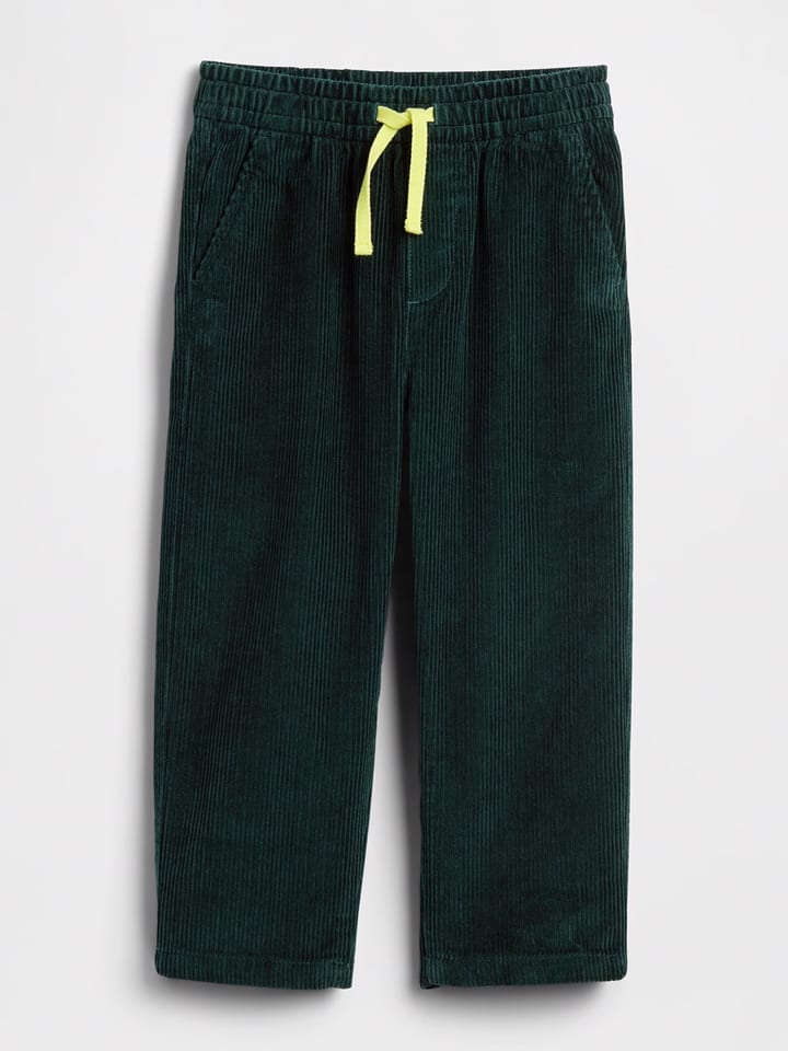 GAP Spodnie sztruksowe w kolorze zielonym rozmiar: 92