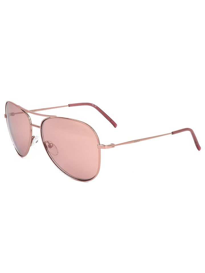 DKNY Damskie okulary przeciwsłoneczne w kolorze złoto-jasnobrązowym rozmiar: 58