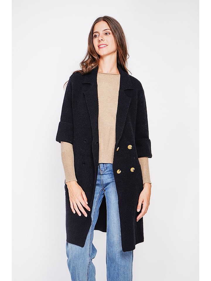 William de Faye Płaszcz przejściowy w kolorze czarnym rozmiar: 42