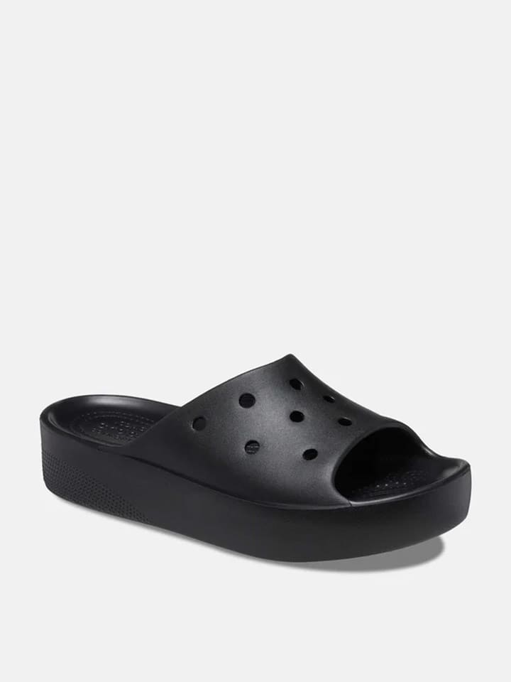 Crocs Klapki "Classic Platform" w kolorze czarnym rozmiar: 38/39