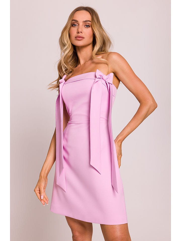 made of emotion Sukienka w kolorze jasnoróżowym rozmiar: M