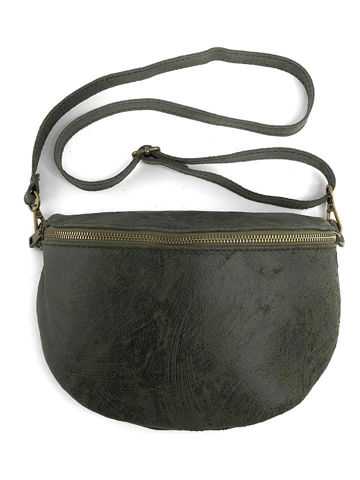 Marlon Skórzana saszetka w kolorze khaki - 25 x 19 x 7 cm rozmiar: onesize