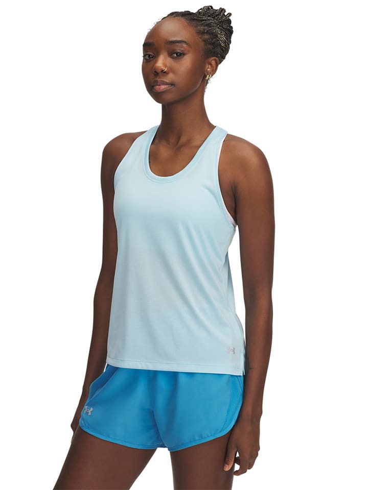 Under Armour Top sportowy w kolorze błękitnym rozmiar: L