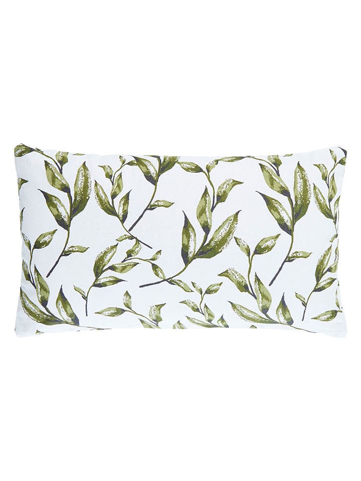Sauter Poduszka w kolorze biało-zielonym - 50 x 30 cm rozmiar: onesize