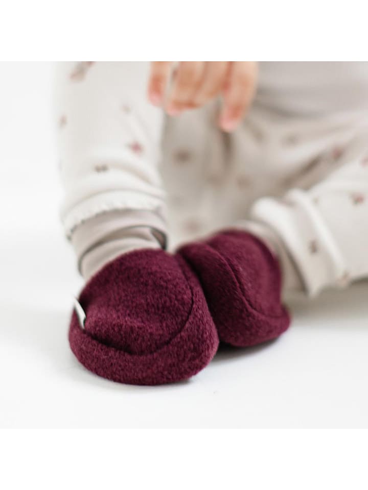 Hofbrucker Wełniane buty w kolorze jagodowym dla dzieci rozmiar: 16/17