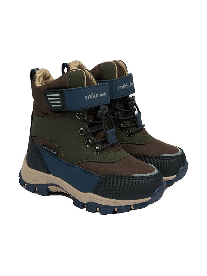 mikk-line Botki zimowe w kolorze ciemnozielono-granatowym rozmiar: 29