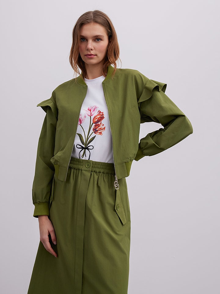 BGN Kurtka w kolorze zielonym rozmiar: 36