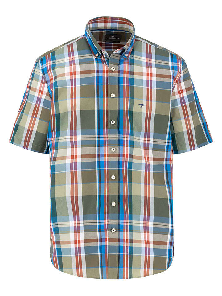 FYNCH-HATTON Koszula w kolorze niebiesko-oliwkowym rozmiar: XL