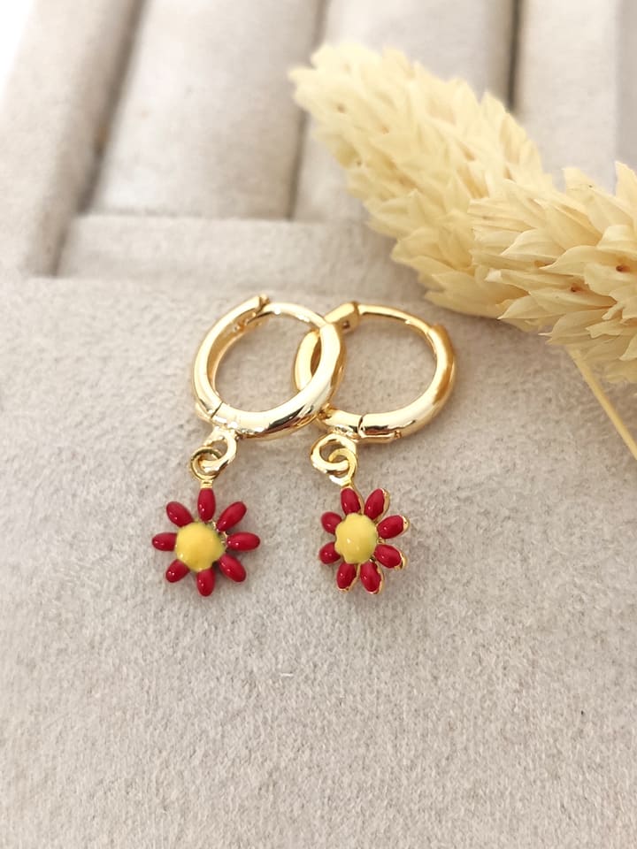 Nakkash Pozłacane kolczyki-kreole rozmiar: onesize