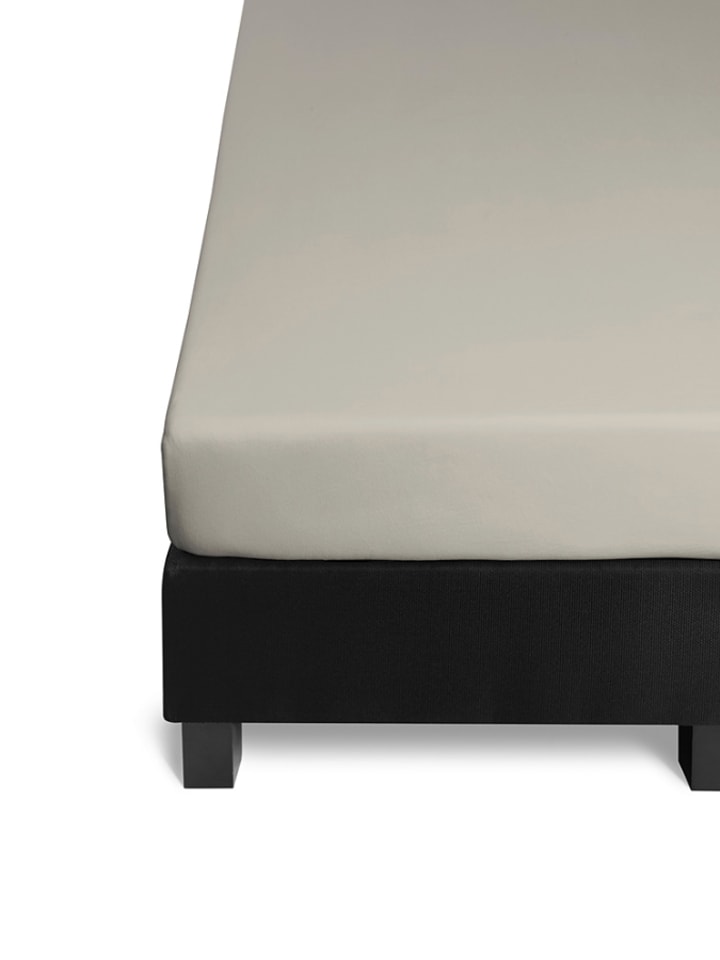 Beddinghouse Dżersejowe prześcieradło w kolorze beżowym na gumce rozmiar: 140x200/220 cm