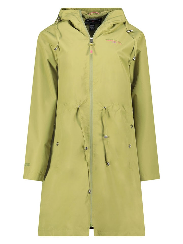 Geographical Norway Płaszcz przejściowy w kolorze zielonym rozmiar: L