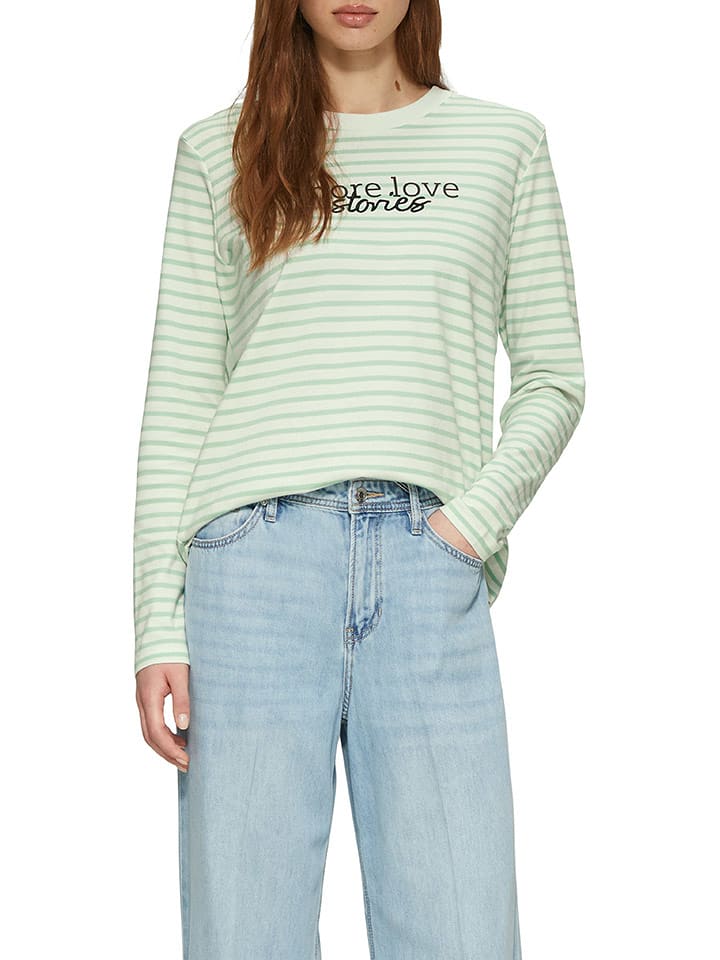 S.OLIVER RED LABEL Koszulka w kolorze zielono-białym rozmiar: 38