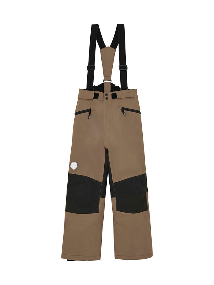 Color Kids Spodnie narciarskie w kolorze brązowym rozmiar: 110