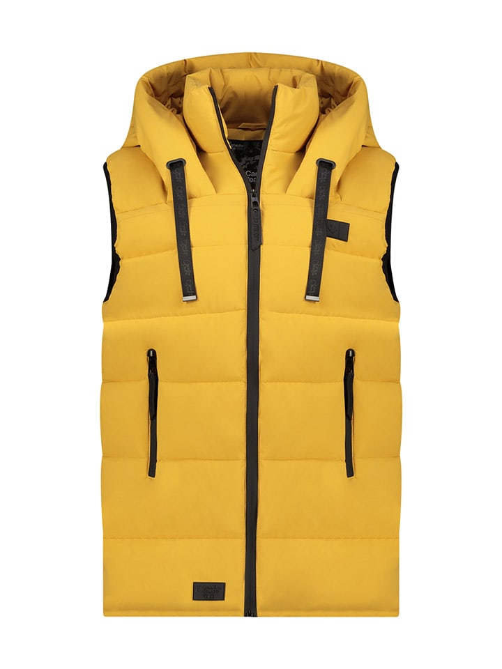 Canadian Peak Kamizelka pikowana "Dolbeak" w kolorze musztardowym rozmiar: XL
