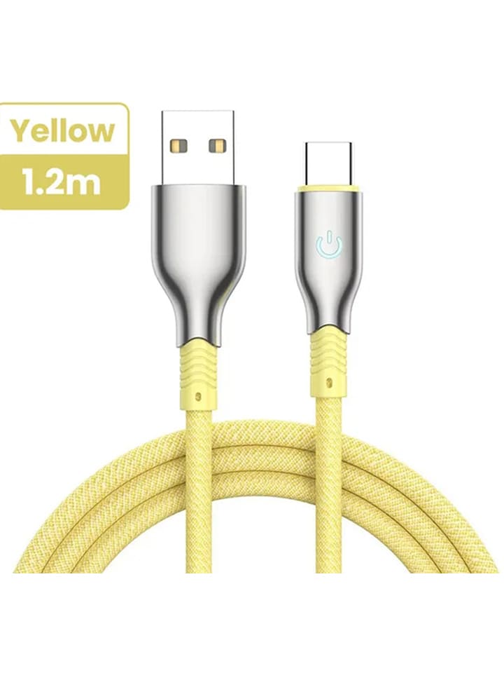 SmartCase Kabel USB-Typ-C w kolorze żółtym - dł. 1,2 m rozmiar: onesize