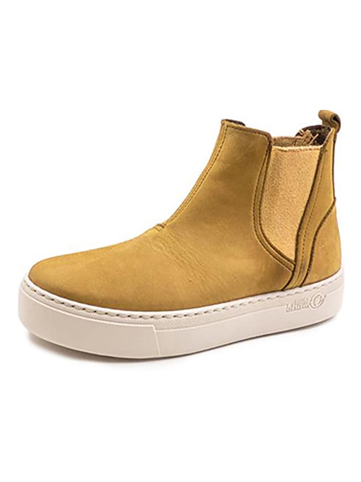 natural world Skórzane sztyblety w kolorze jasnobrązowym rozmiar: 37