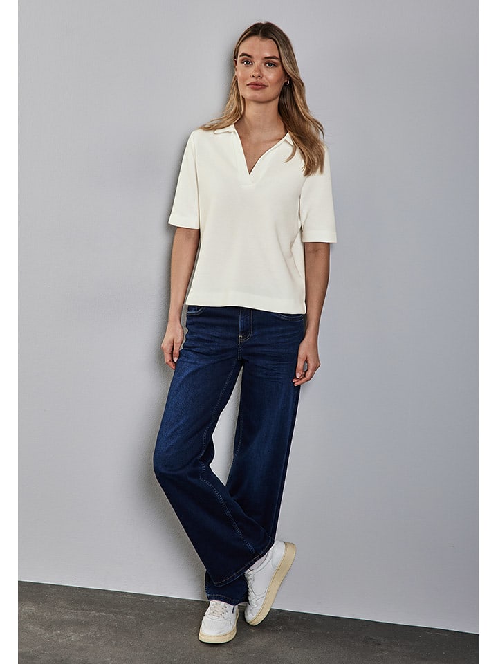 Street One Koszulka polo w kolorze białym rozmiar: 40