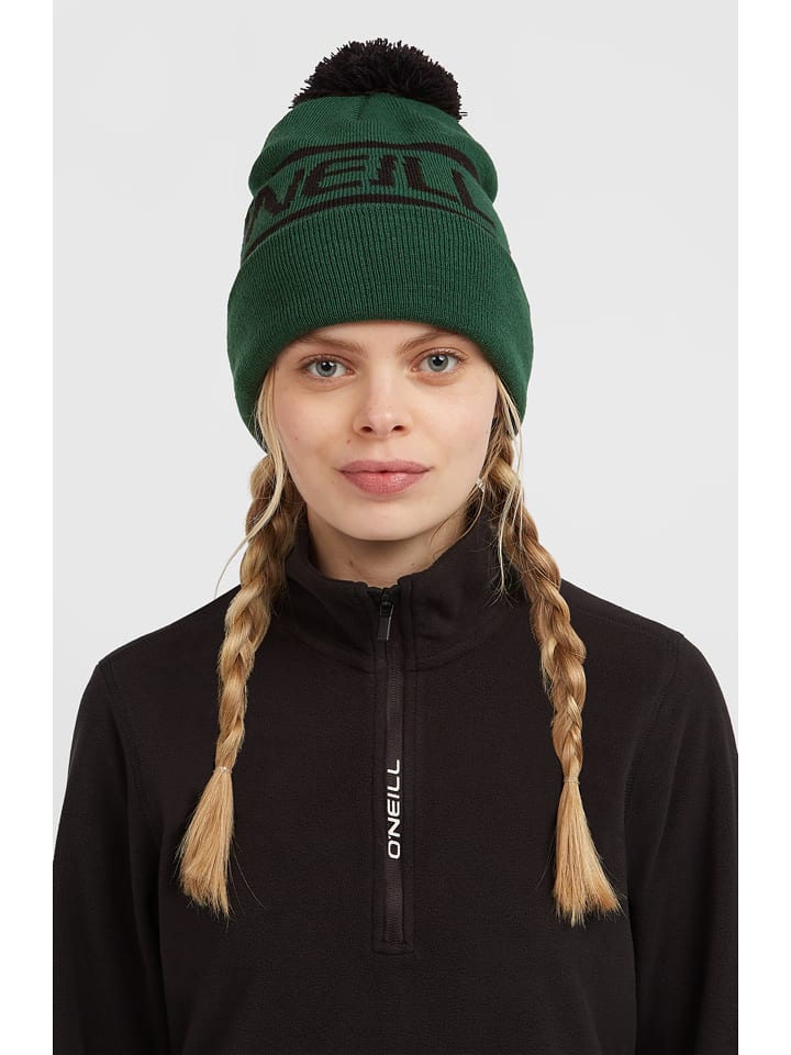 O'Neill Czapka beanie "Powder" w kolorze zielono-czarnym rozmiar: onesize