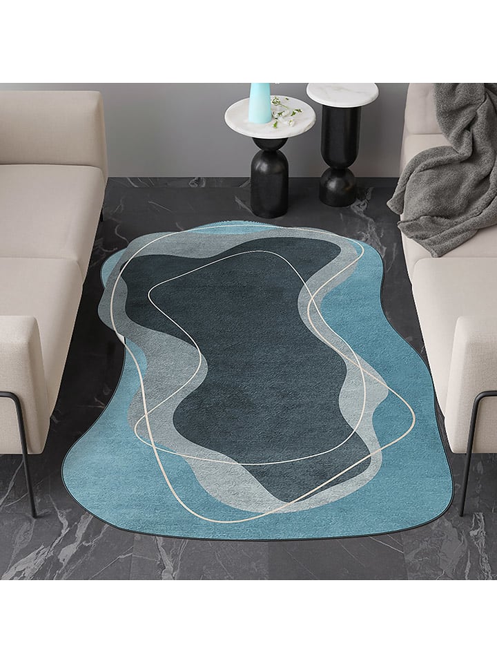 CARPET DIEM Dywan w kolorze błękitno-szarym rozmiar: 80x50 cm