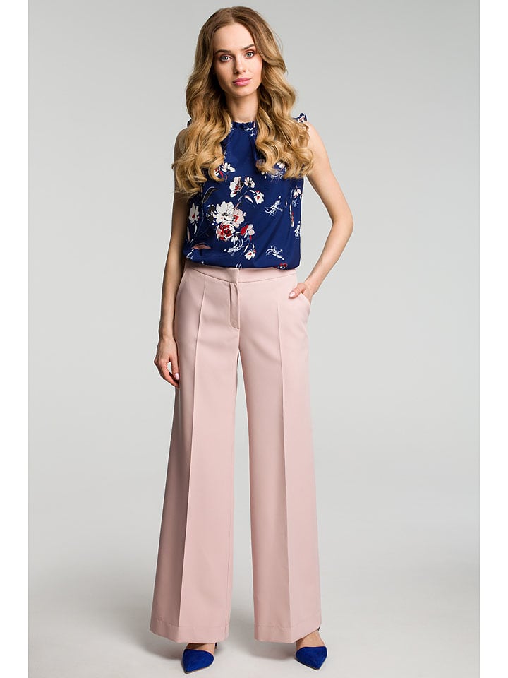 made of emotion Spodnie w kolorze jasnoróżowym rozmiar: XXL