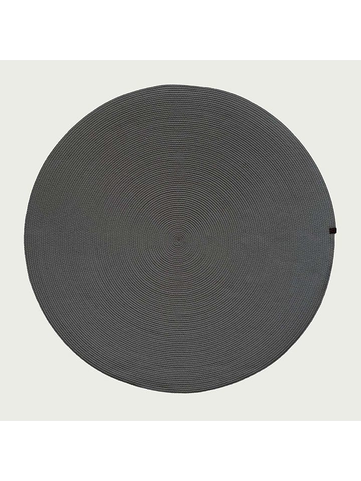 BELLA MAISON Dywan bawełniany "Mira" w kolorze antracytowym rozmiar: 120 cm