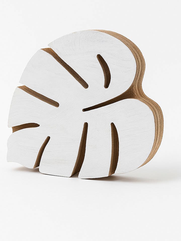 Samimi Stempel "Leaf" w kolorze jasnobrązowo-białym - 10 x 8 cm rozmiar: onesize