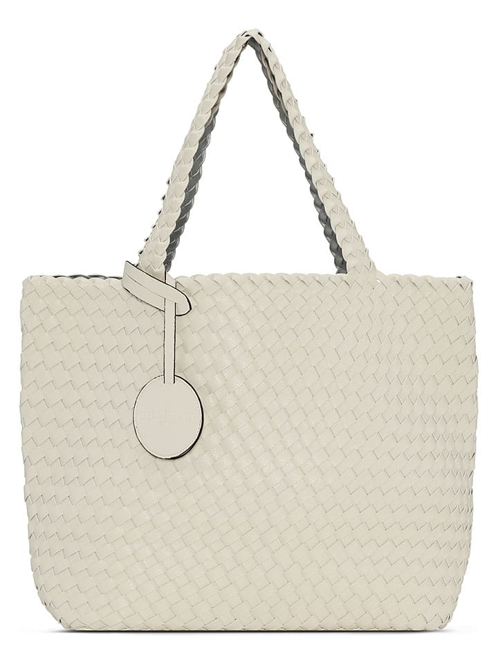 Ilse Jacobsen Dwustronny shopper bag w kolorze szaro-kremowym - 46 x 32 cm rozmiar: onesize