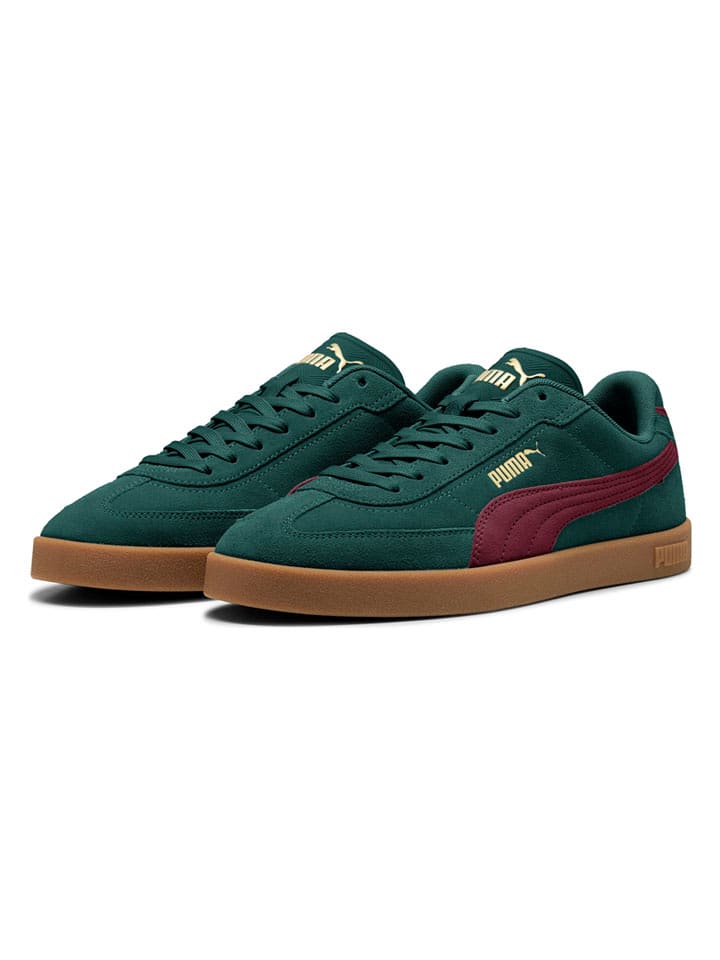 Puma Skórzane sneakersy "Club II Era" w kolorze fioletowo-zielonym rozmiar: 37,5