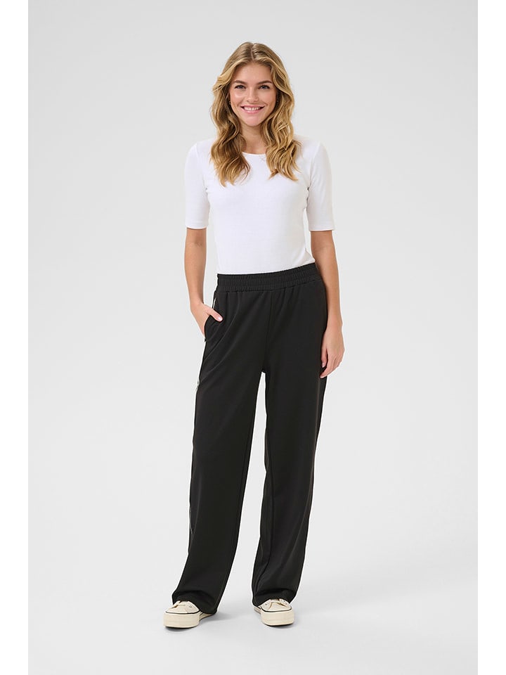 Kaffe Spodnie w kolorze czarnym rozmiar: L