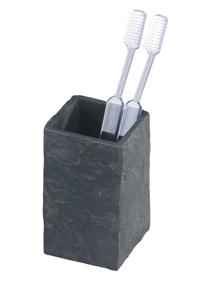 Wenko Kubek łazienkowy "Slate" w kolorze antracytowym - 6,4 x 10,5 x 6,4 cm rozmiar: onesize