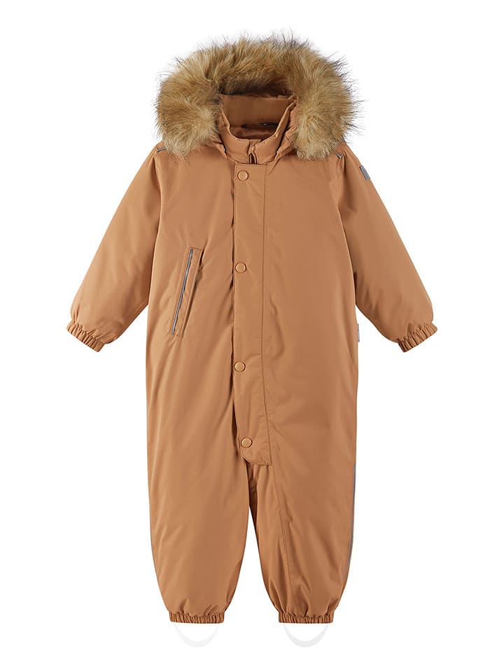 Reima Kombinezon zimowy "Gotland" w kolorze jasnobrązowym rozmiar: 86