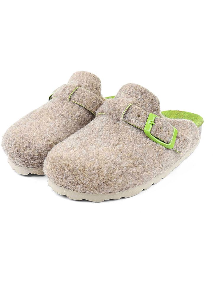 KAVAT Wełniane kapcie "Grythyttan" w kolorze szarobrązowym rozmiar: 39