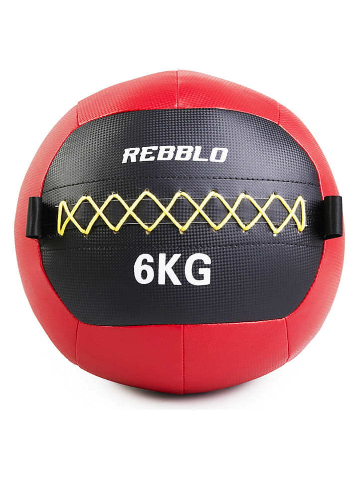 Lifa Living Piłka lekarska w kolorze czerwonym - 6 kg rozmiar: onesize