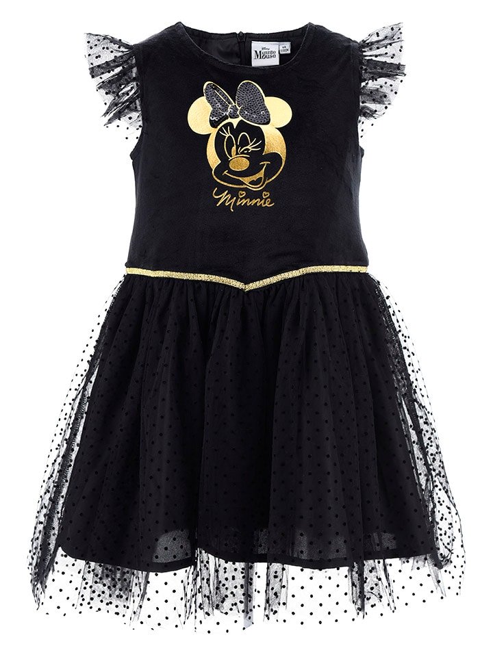 Disney Minnie Mouse Sukienka "Minnie" w kolorze czarnym rozmiar: 98