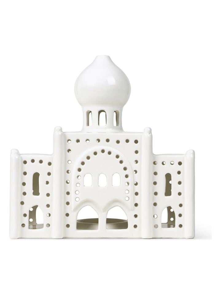 Kähler Lampion "Urbania Tivoli" w kolorze białym - wys. 17 cm rozmiar: onesize