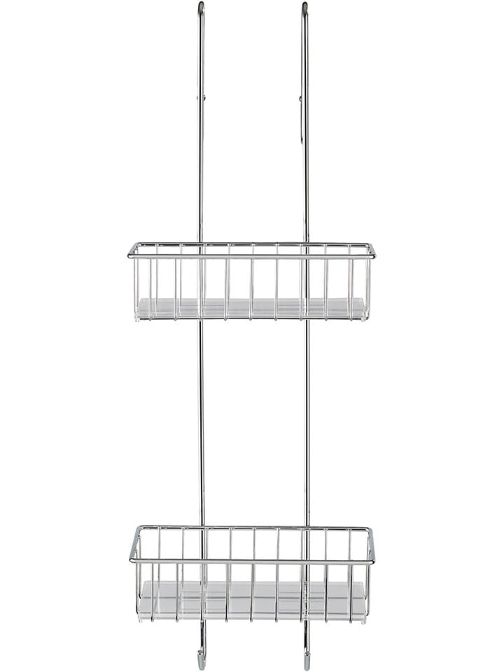 Wenko Regał prysznicowy w kolorze srebrnym - 24,5 x 70 x 20 cm rozmiar: onesize